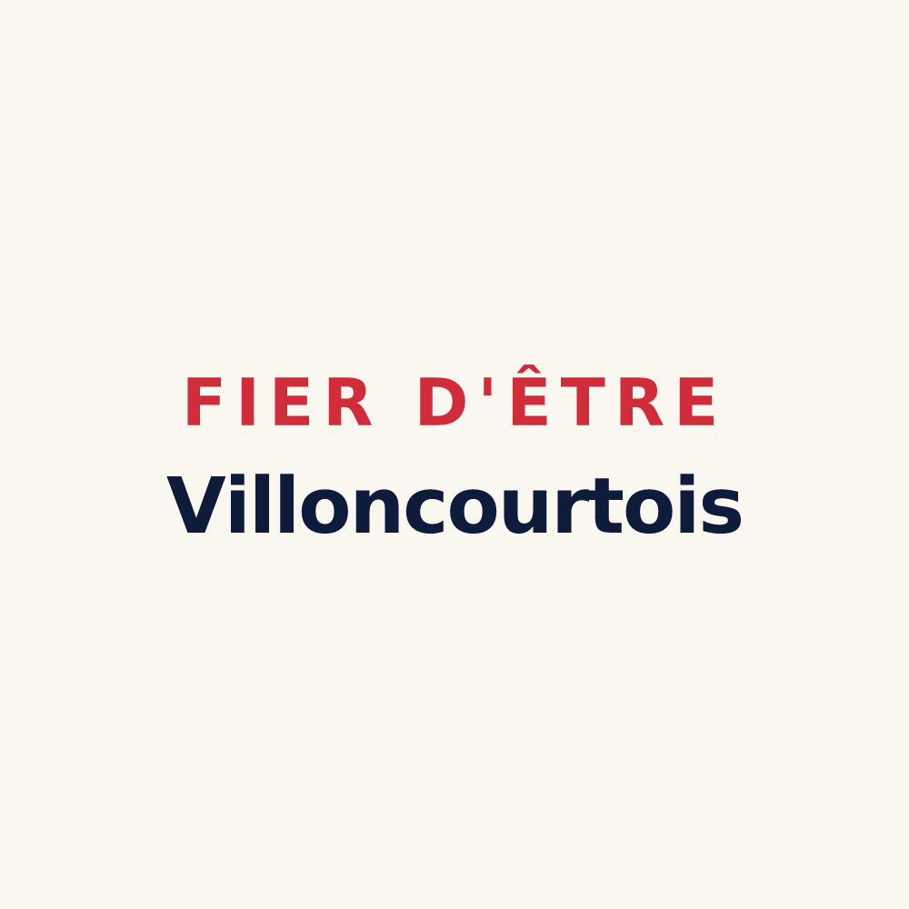 Tasse « Fier d'être Villoncourtois » — design pour Villoncourt