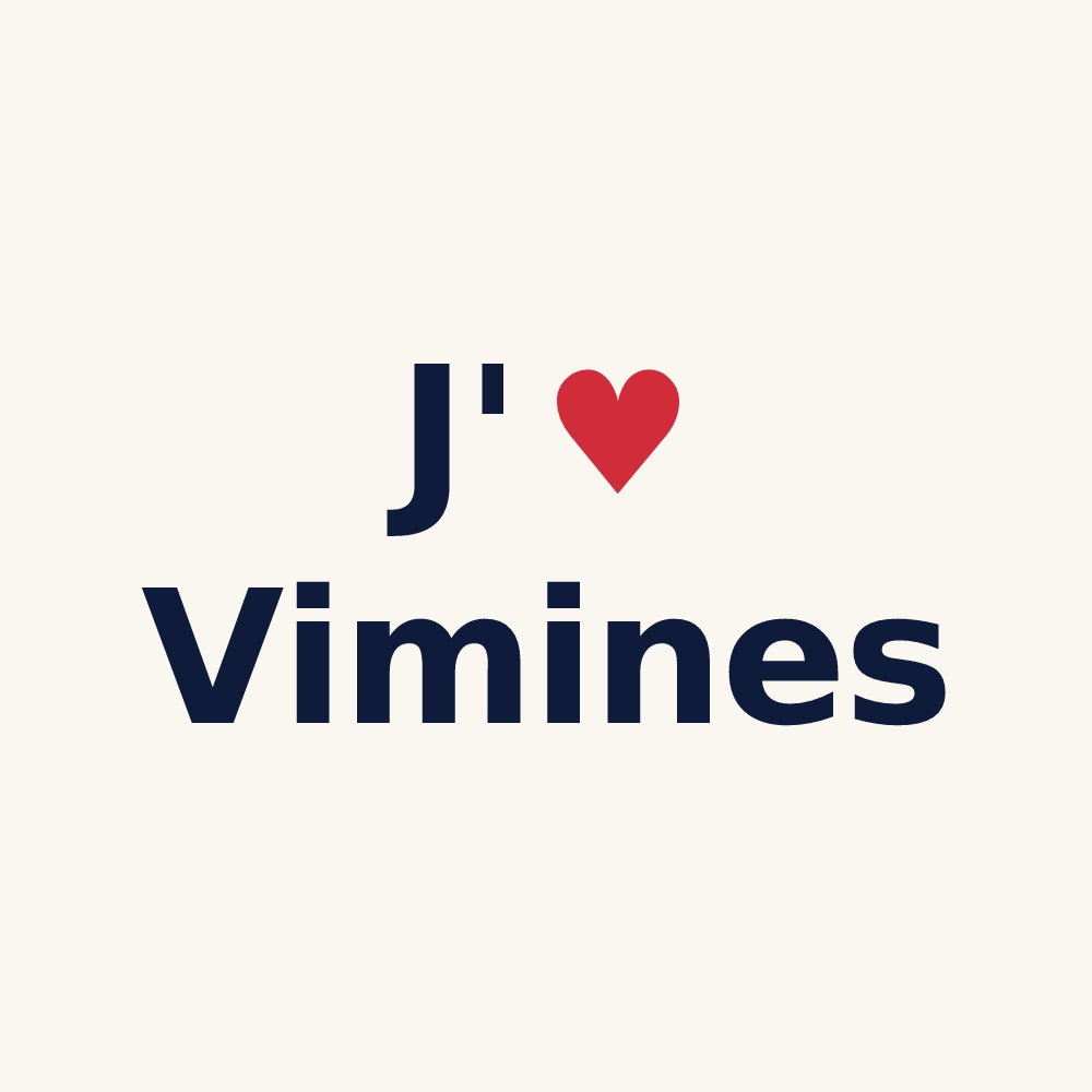 Tasse personnalisée Vimines — design J'aime Vimines