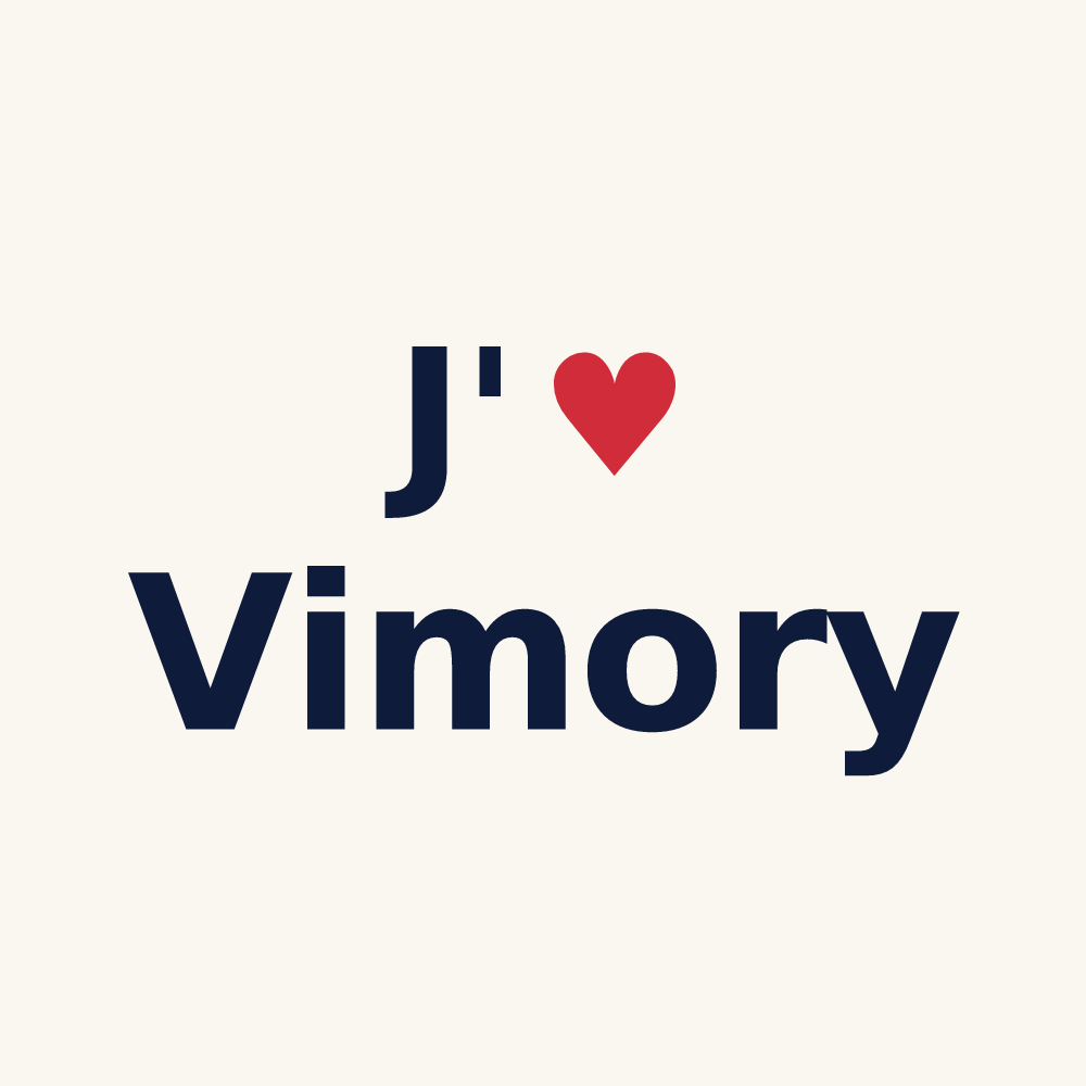 Tasse personnalisée Vimory — design J'aime Vimory