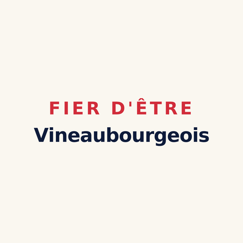 Tasse « Fier d'être Vineaubourgeois » — design pour Vinax