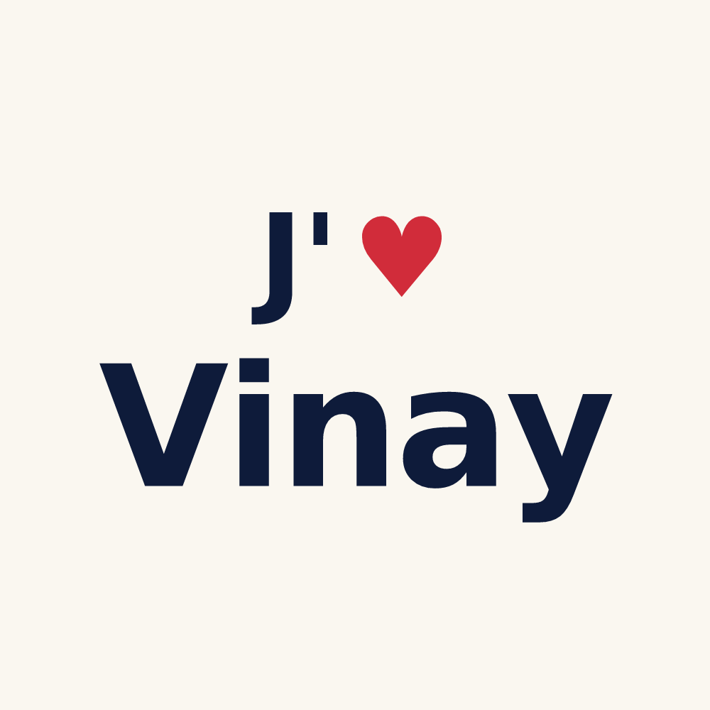 Tasse personnalisée Vinay — design J'aime Vinay