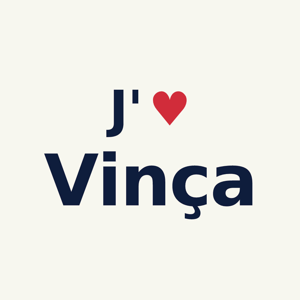 Tasse personnalisée Vinça — design J'aime Vinça
