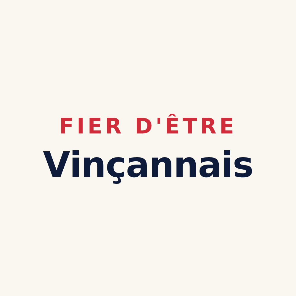 Tasse « Fier d'être Vinçannais » — design pour Vinça