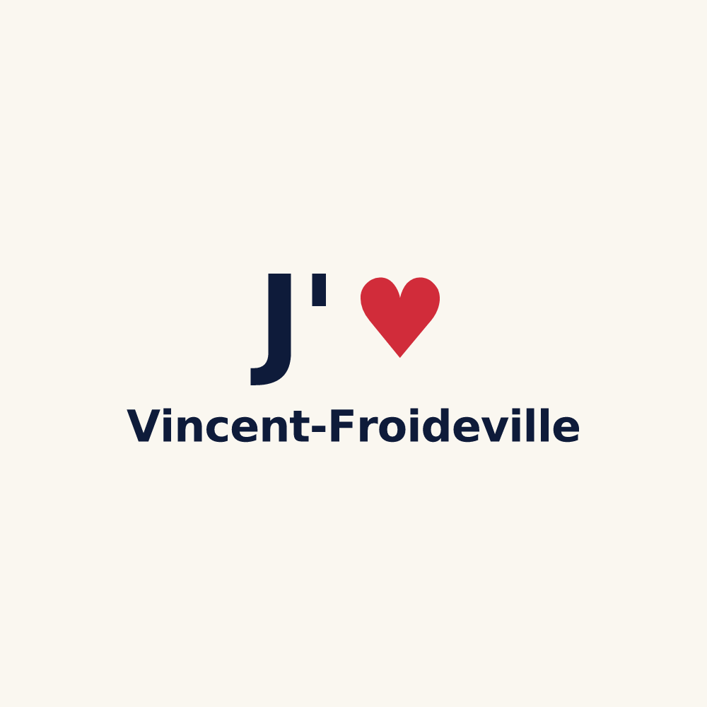 Tasse personnalisée Vincent-Froideville — design J'aime Vincent-Froideville