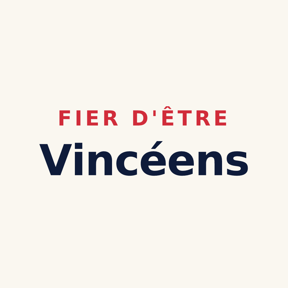 Tasse « Fier d'être Vincéens » — design pour Vincey