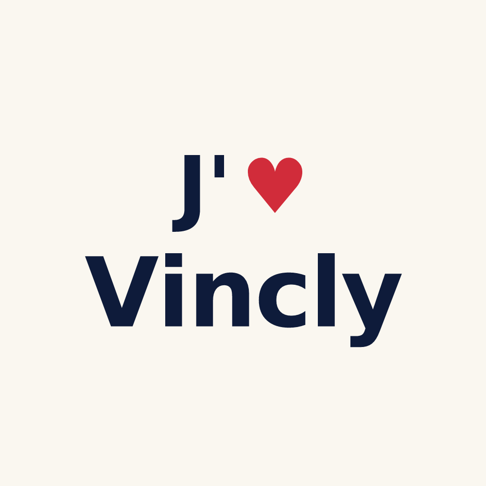 Tasse personnalisée Vincly — design J'aime Vincly