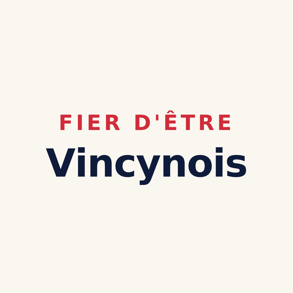 Tasse « Fier d'être Vincynois » — design pour Vincy-Manœuvre