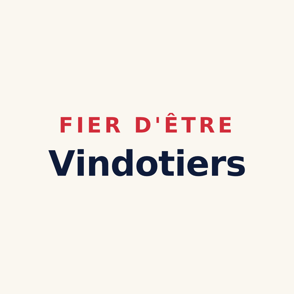 Tasse « Fier d'être Vindotiers » — design pour Vindey