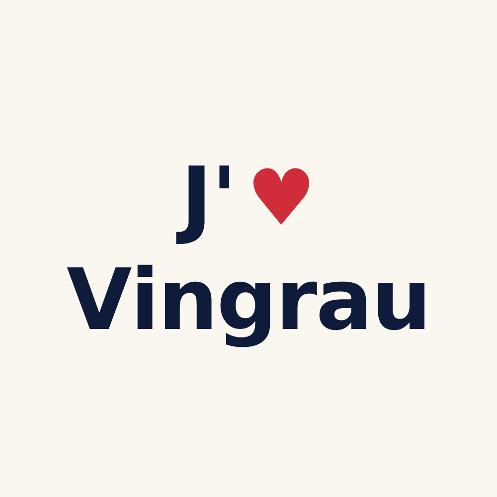 Tasse personnalisée Vingrau — design J'aime Vingrau