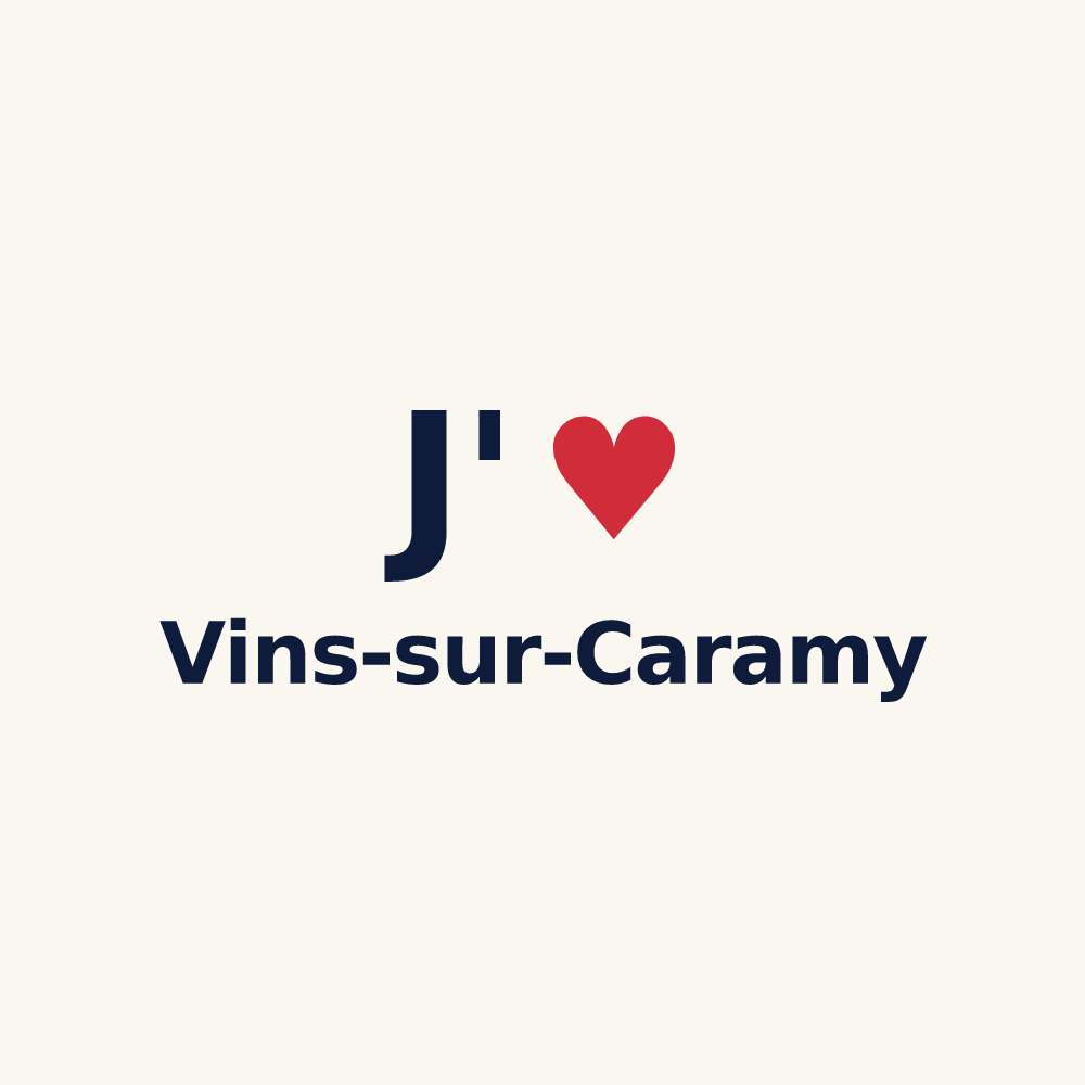 Tasse personnalisée Vins-sur-Caramy — design J'aime Vins-sur-Caramy