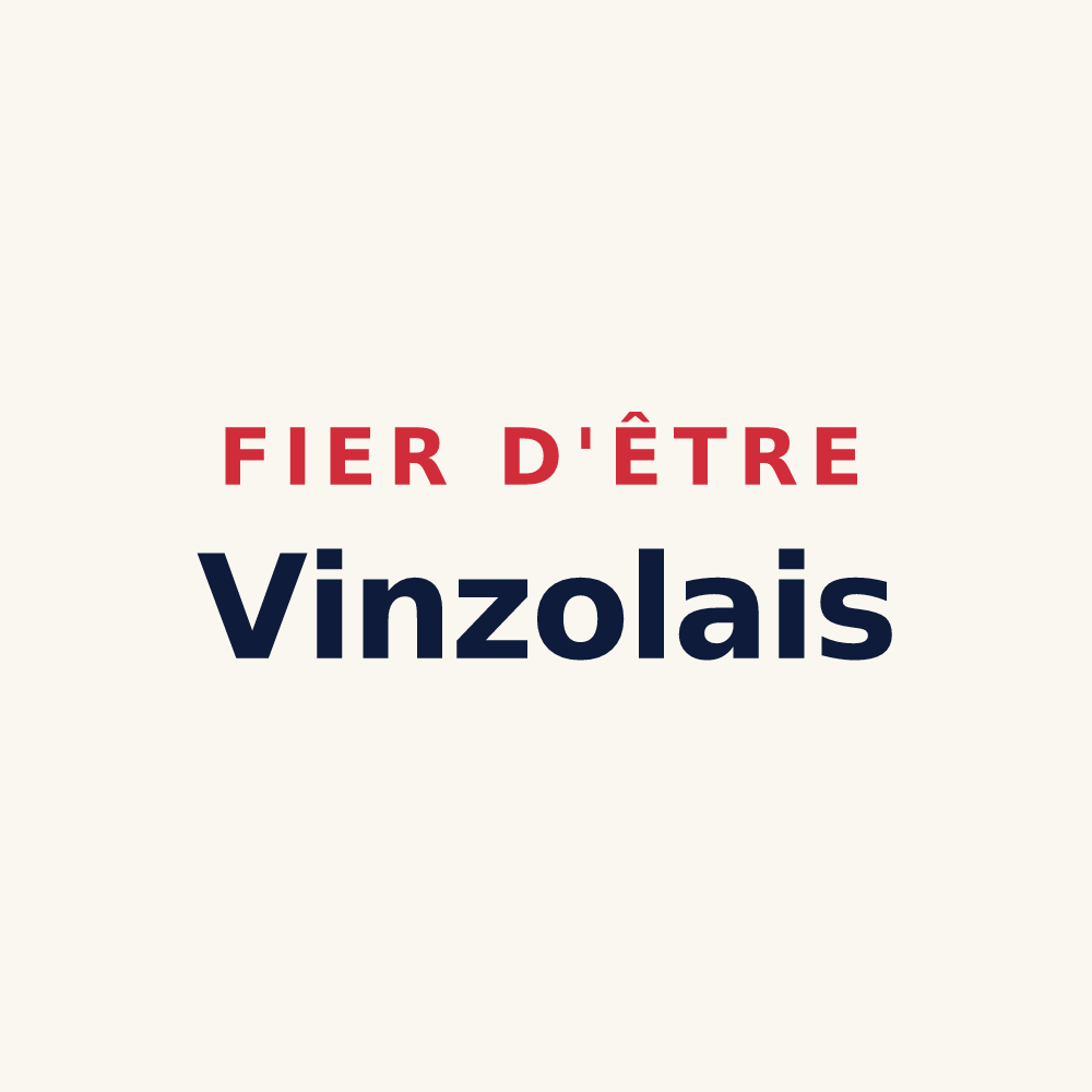 Tasse « Fier d'être Vinzolais » — design pour Vinzier