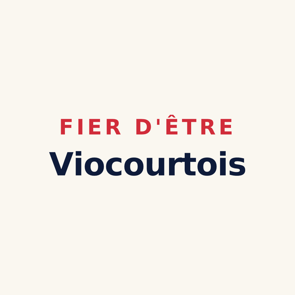 Tasse « Fier d'être Viocourtois » — design pour Viocourt