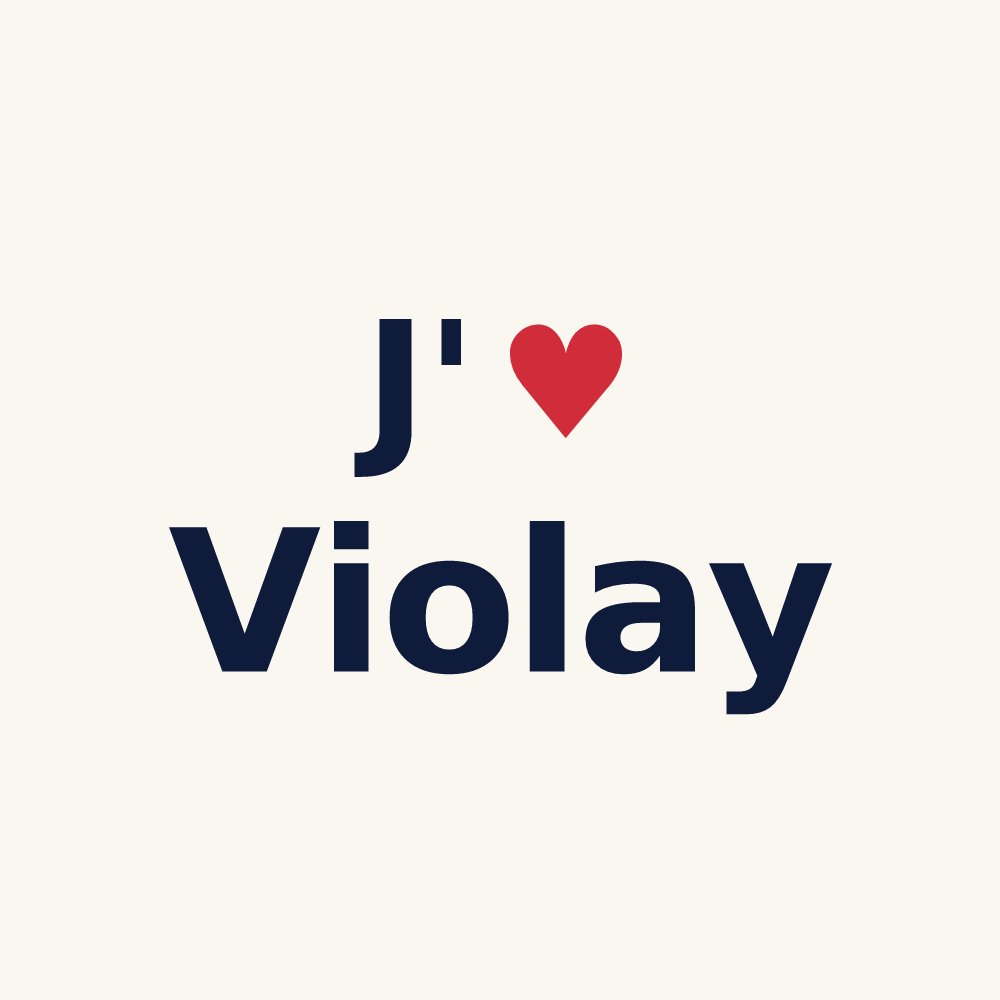 Tasse personnalisée Violay — design J'aime Violay