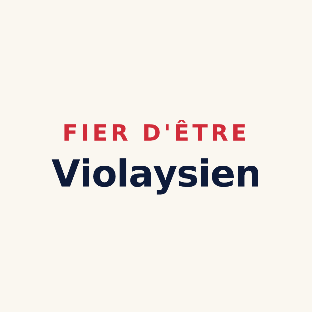 Tasse « Fier d'être Violaysien » — design pour Violay