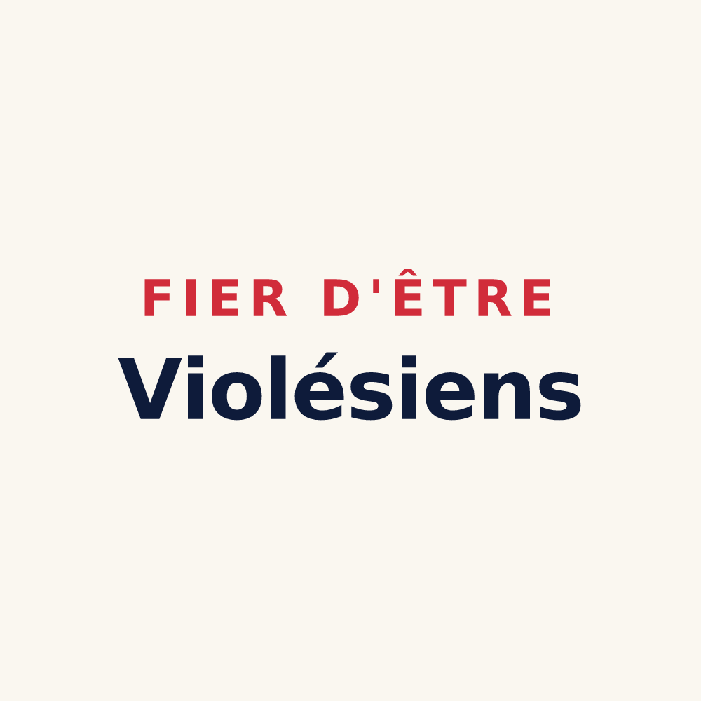 Tasse « Fier d'être Violésiens » — design pour Violès