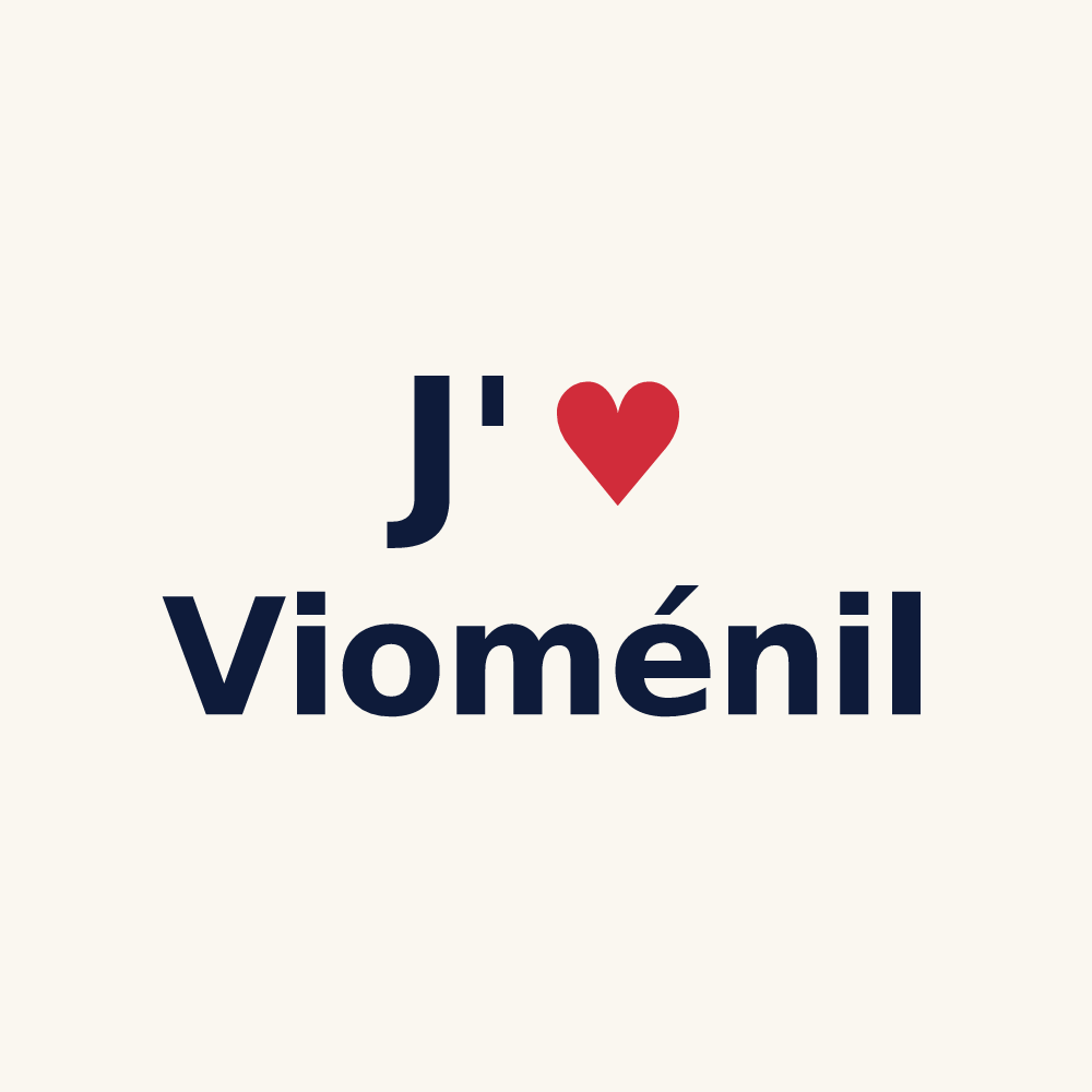 Tasse personnalisée Vioménil — design J'aime Vioménil