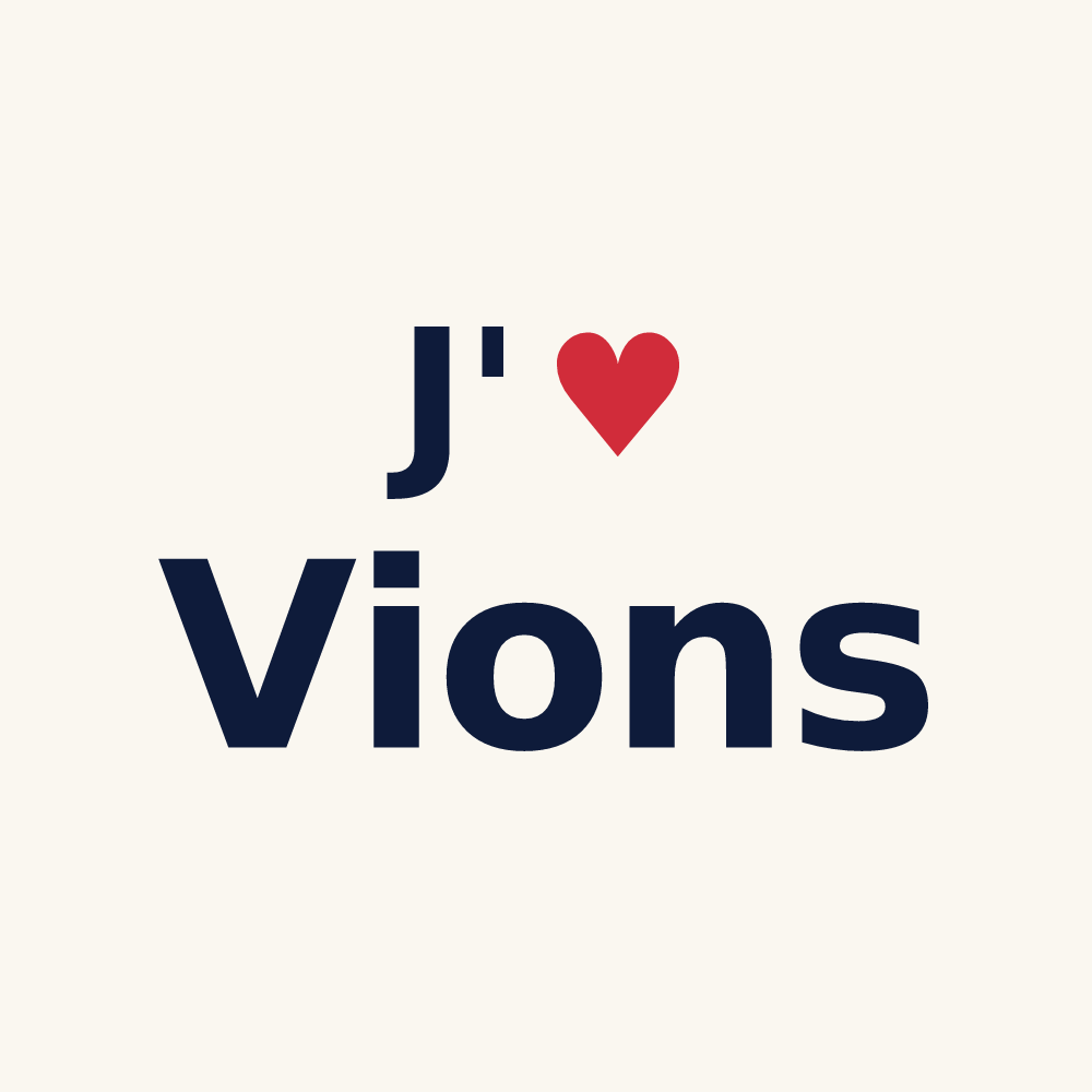 Tasse personnalisée Vions — design J'aime Vions
