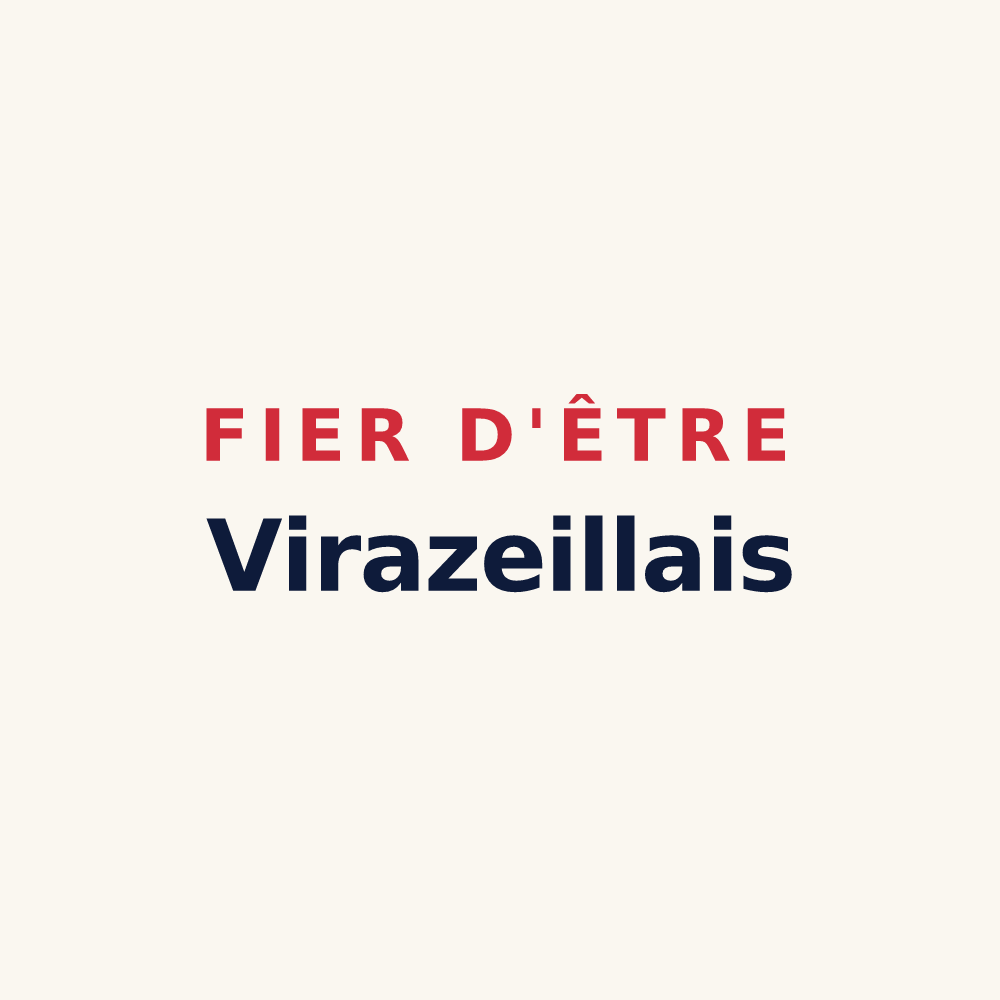 Tasse « Fier d'être Virazeillais » — design pour Virazeil