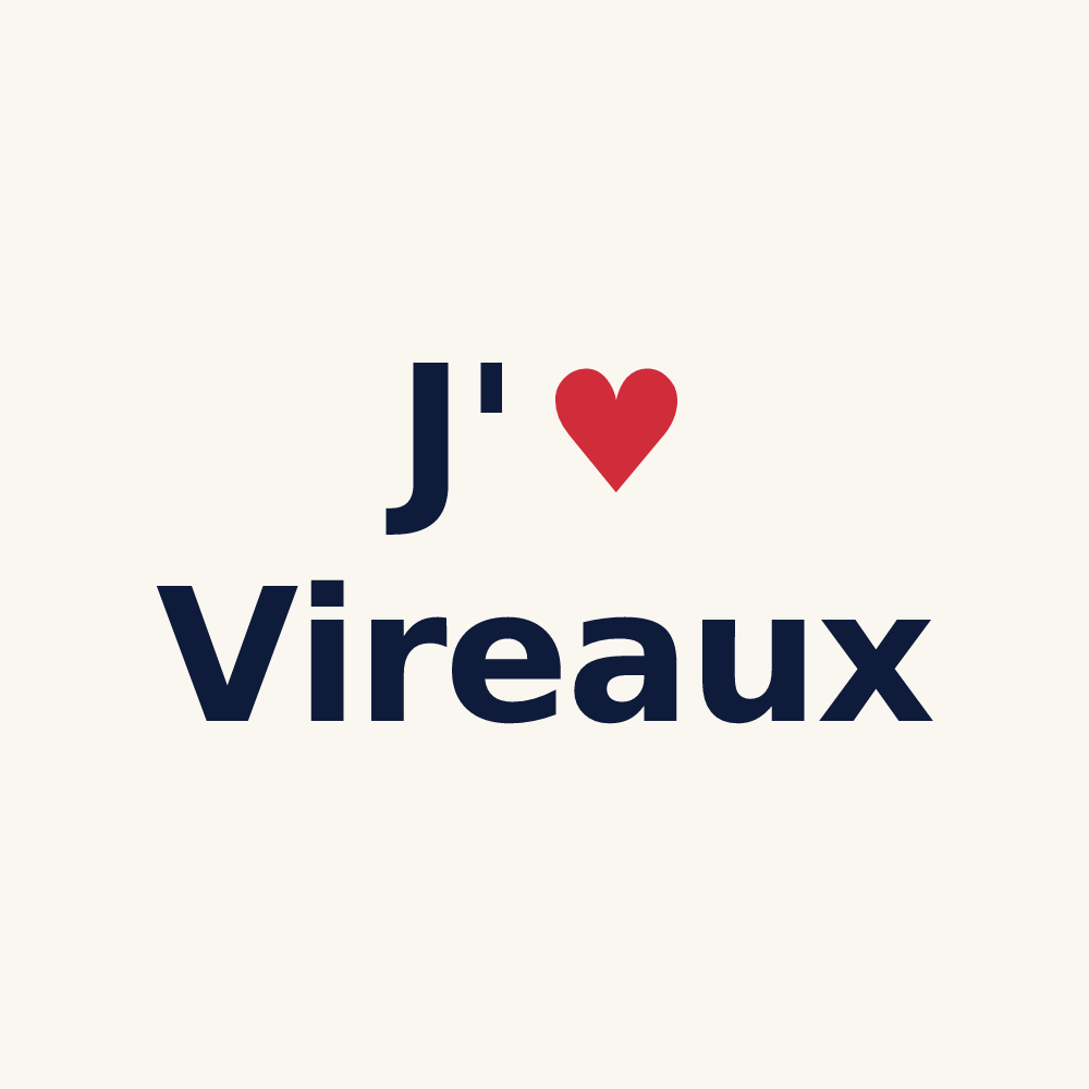 Tasse personnalisée Vireaux — design J'aime Vireaux