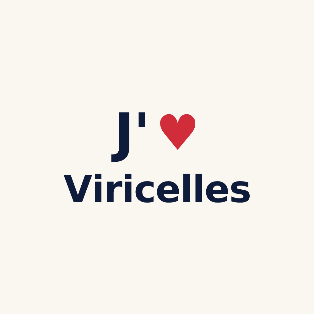 Tasse personnalisée Viricelles — design J'aime Viricelles