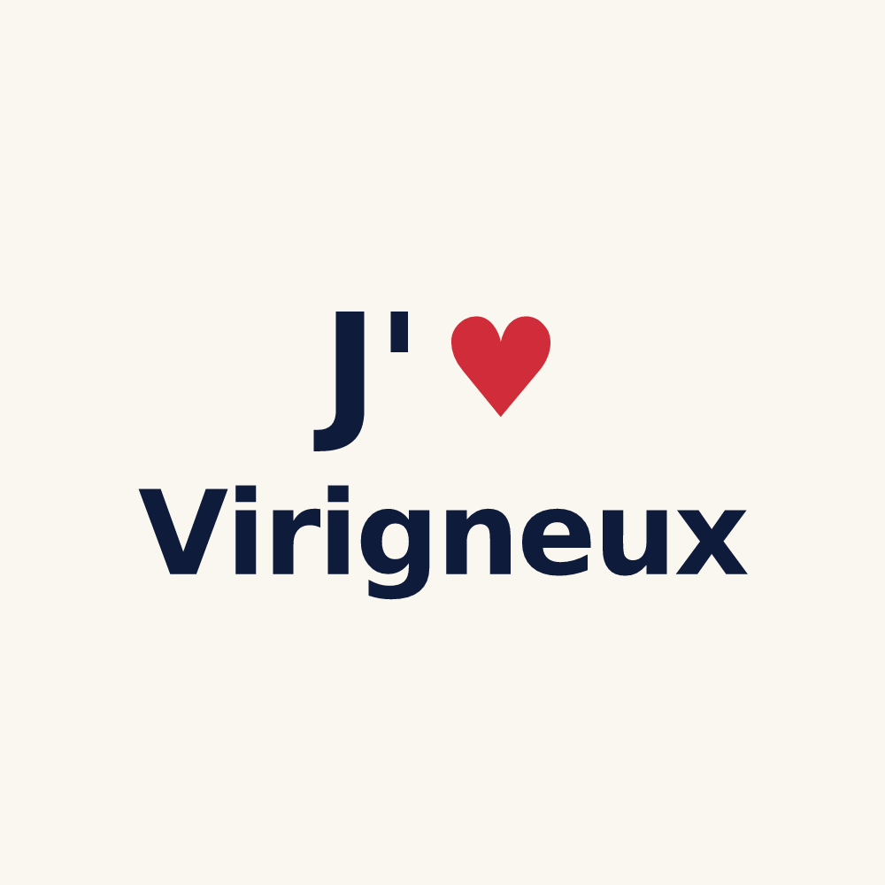 Tasse personnalisée Virigneux — design J'aime Virigneux