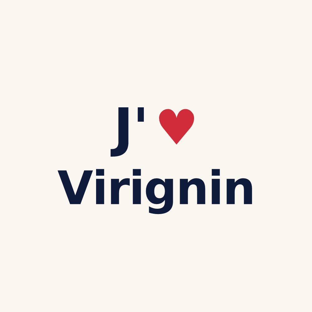 Tasse personnalisée Virignin — design J'aime Virignin
