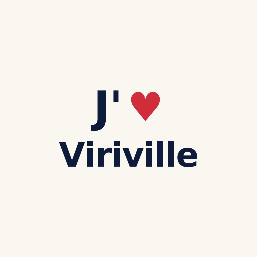 Tasse personnalisée Viriville — design J'aime Viriville
