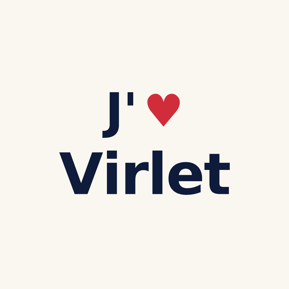 Tasse personnalisée Virlet — design J'aime Virlet