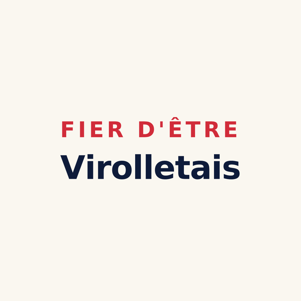 Tasse « Fier d'être Virolletais » — design pour Virollet