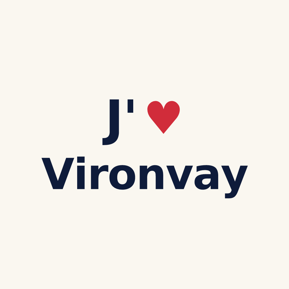 Tasse personnalisée Vironvay — design J'aime Vironvay