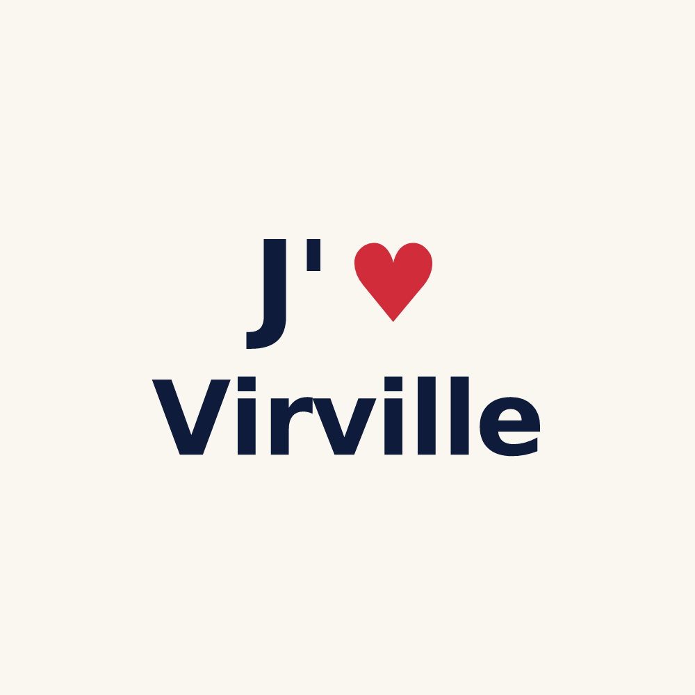 Tasse personnalisée Virville — design J'aime Virville
