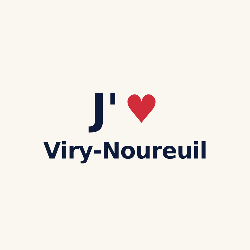 Tasse personnalisée Viry-Noureuil — design J'aime Viry-Noureuil