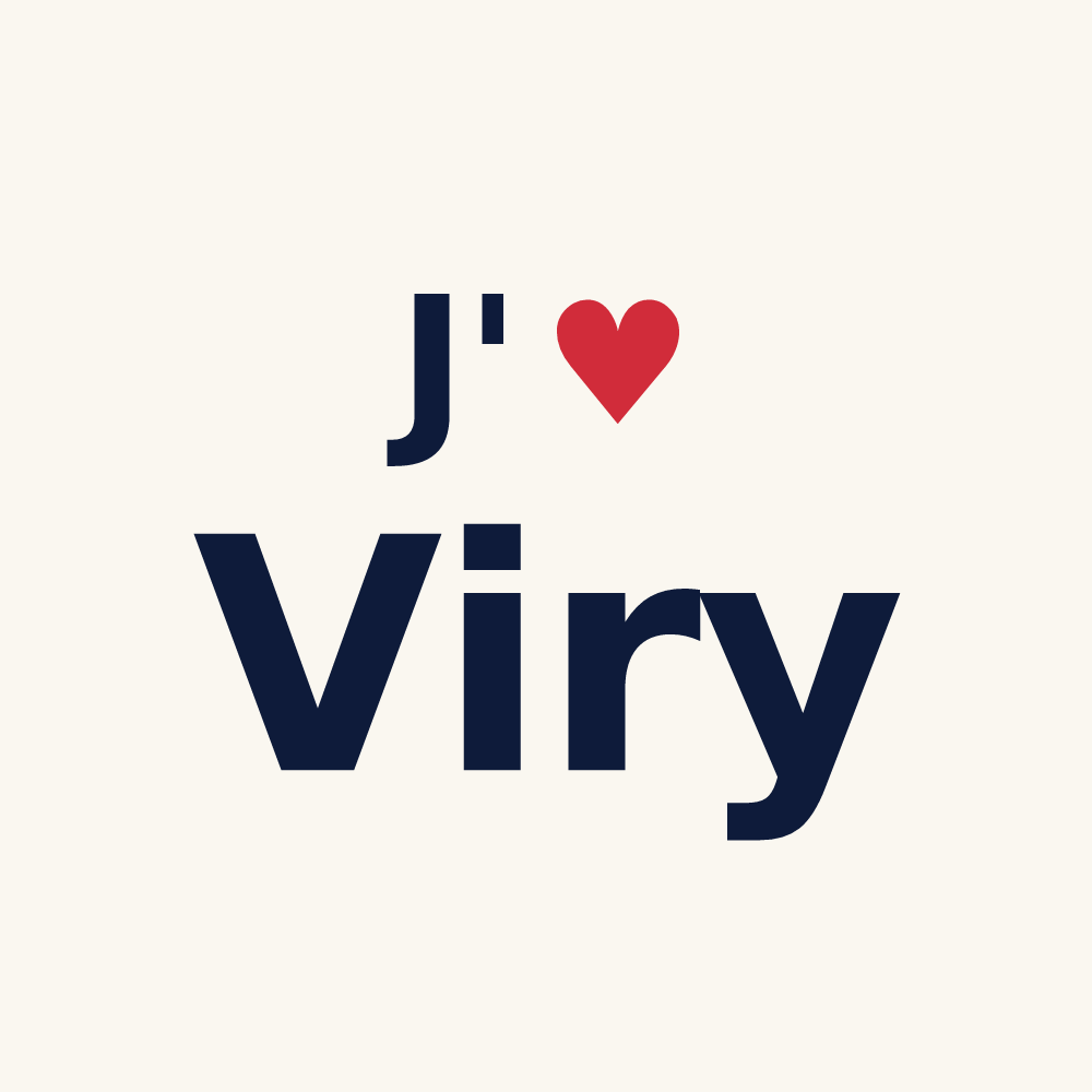 Tasse personnalisée Viry — design J'aime Viry