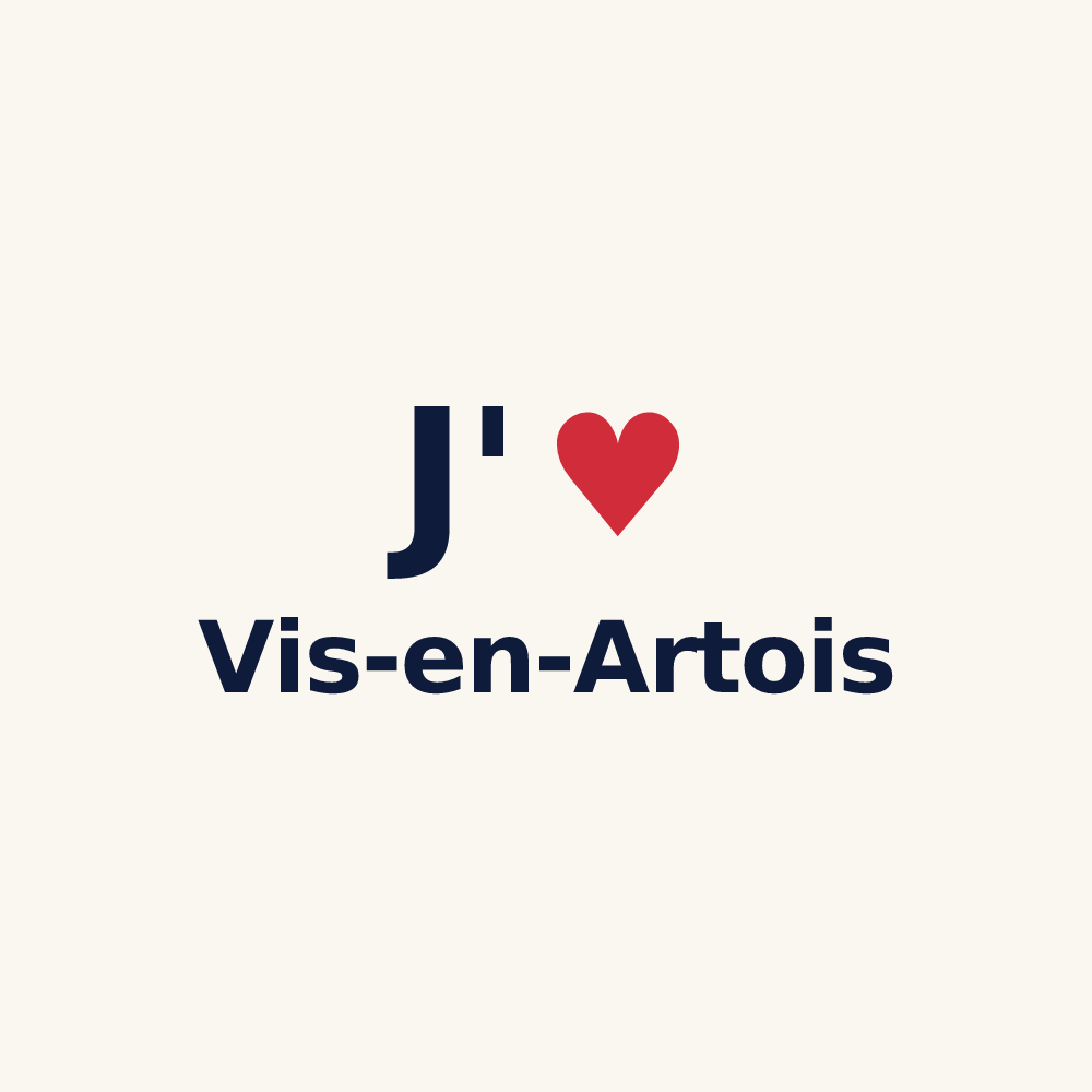 Tasse personnalisée Vis-en-Artois — design J'aime Vis-en-Artois