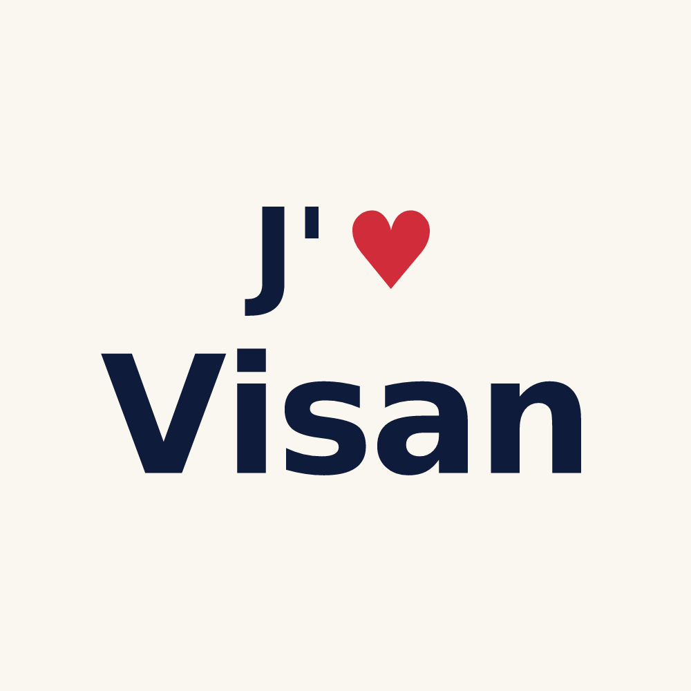 Tasse personnalisée Visan — design J'aime Visan