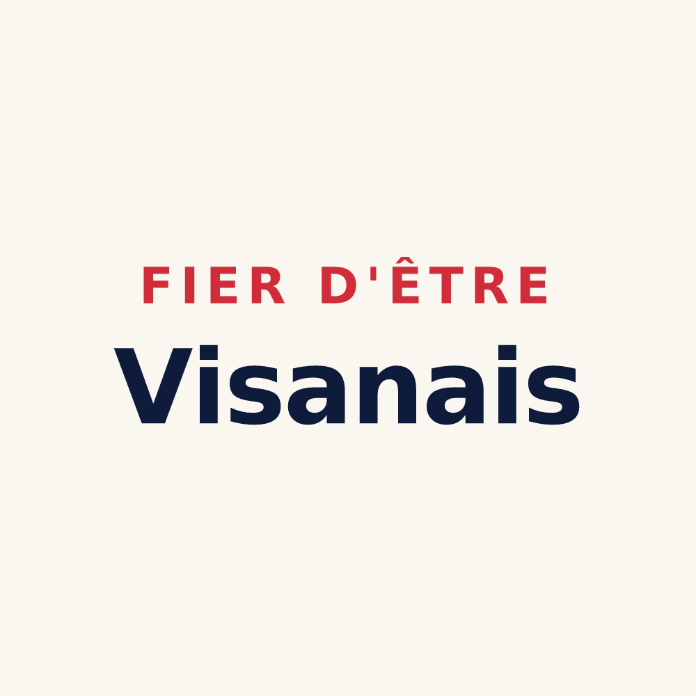 Tasse « Fier d'être Visanais » — design pour Visan