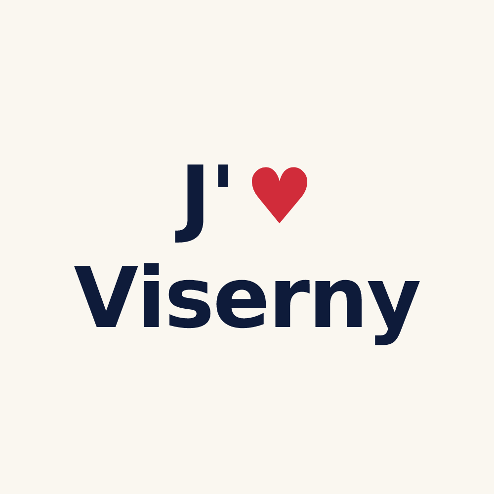 Tasse personnalisée Viserny — design J'aime Viserny