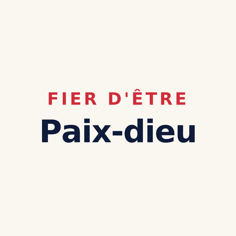 Tasse « Fier d'être Paix-dieu » — design pour Vitrey