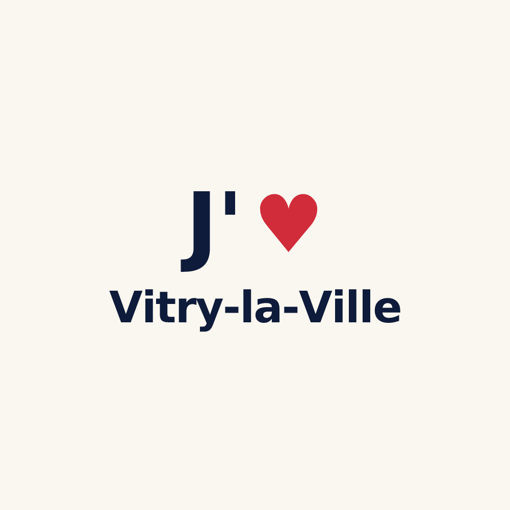 Tasse personnalisée Vitry-la-Ville — design J'aime Vitry-la-Ville
