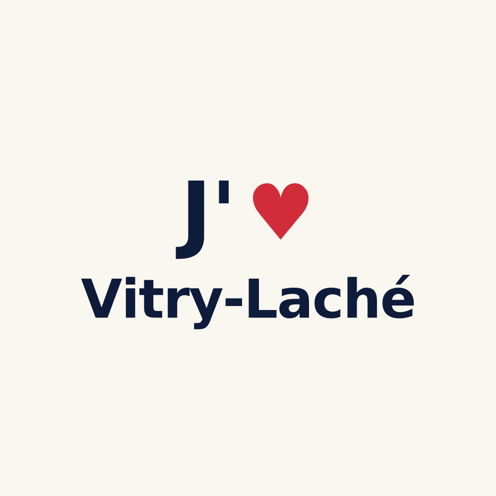 Tasse personnalisée Vitry-Laché — design J'aime Vitry-Laché