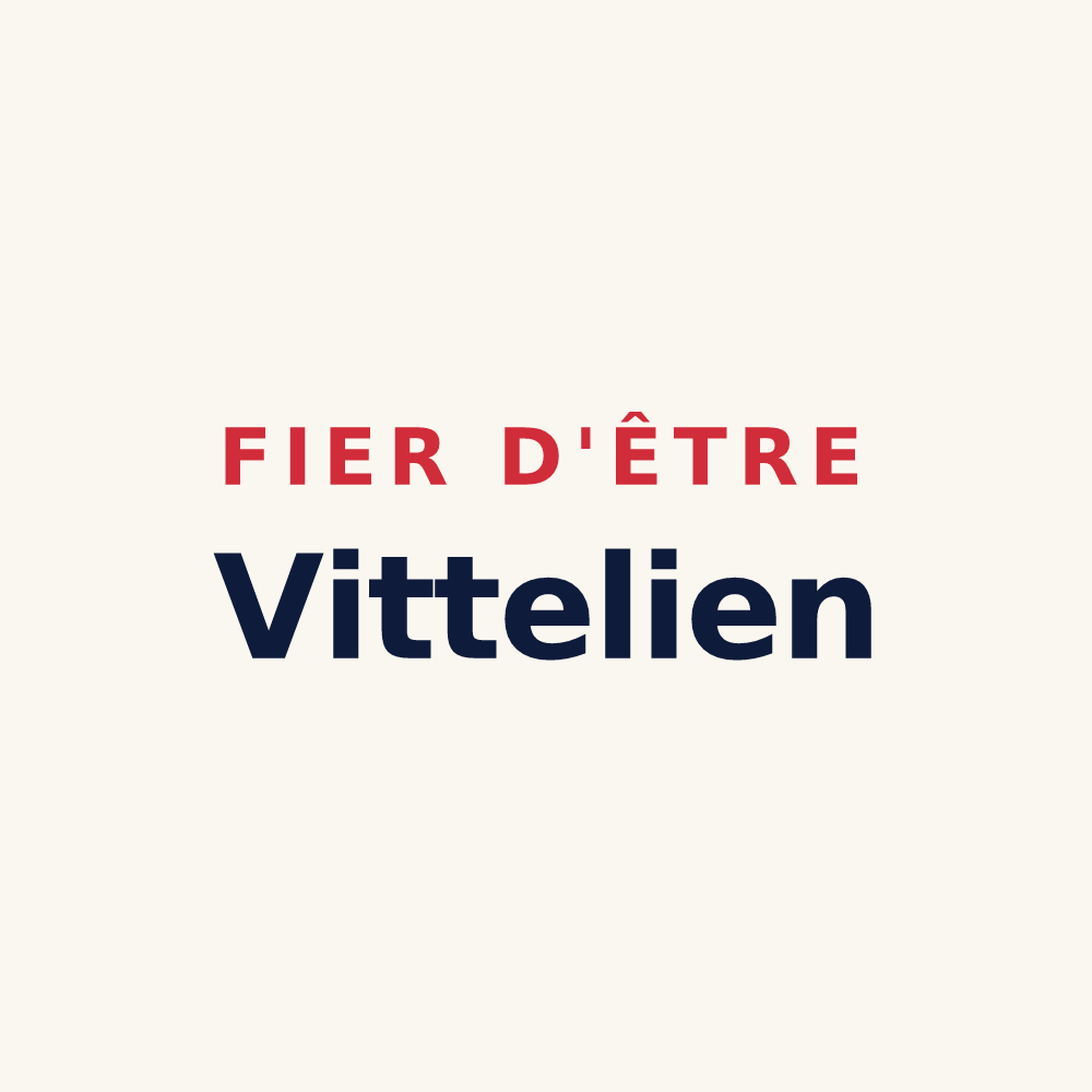 Tasse « Fier d'être Vittelien » — design pour Vitteaux
