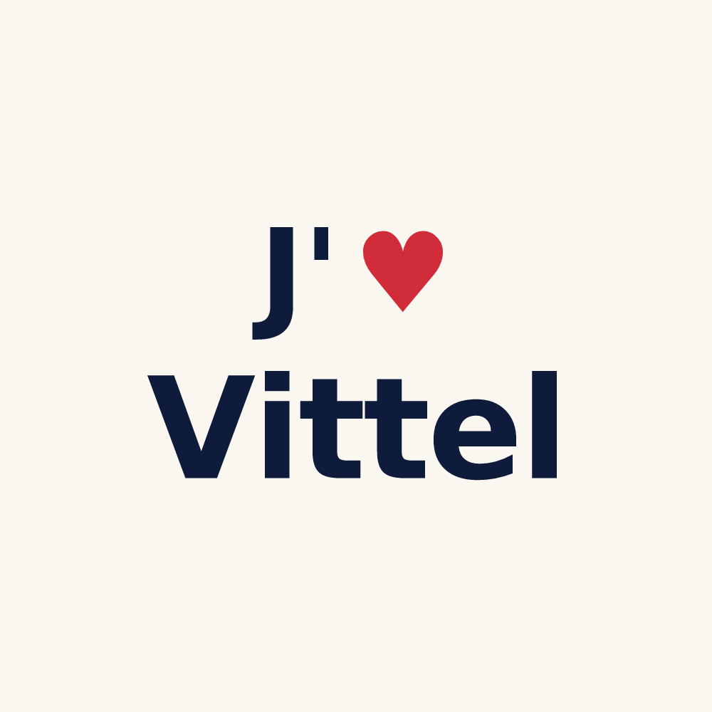 Tasse personnalisée Vittel — design J'aime Vittel