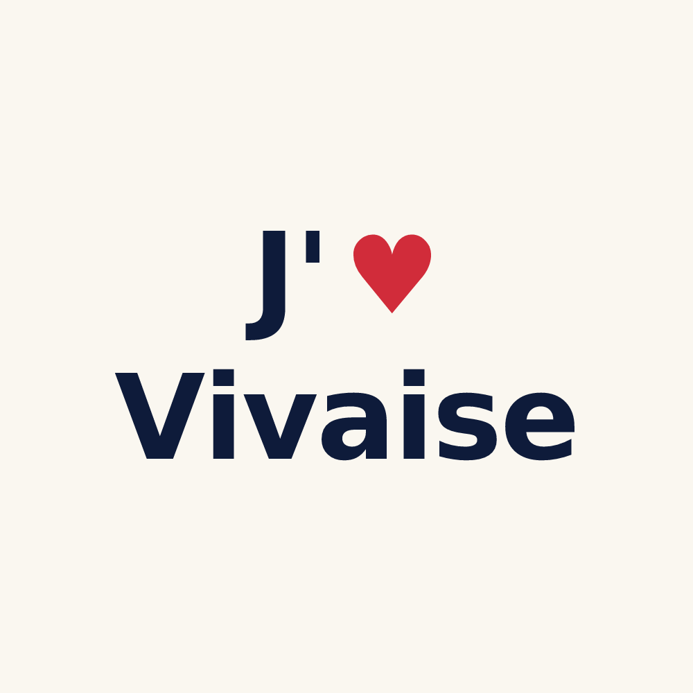 Tasse personnalisée Vivaise — design J'aime Vivaise