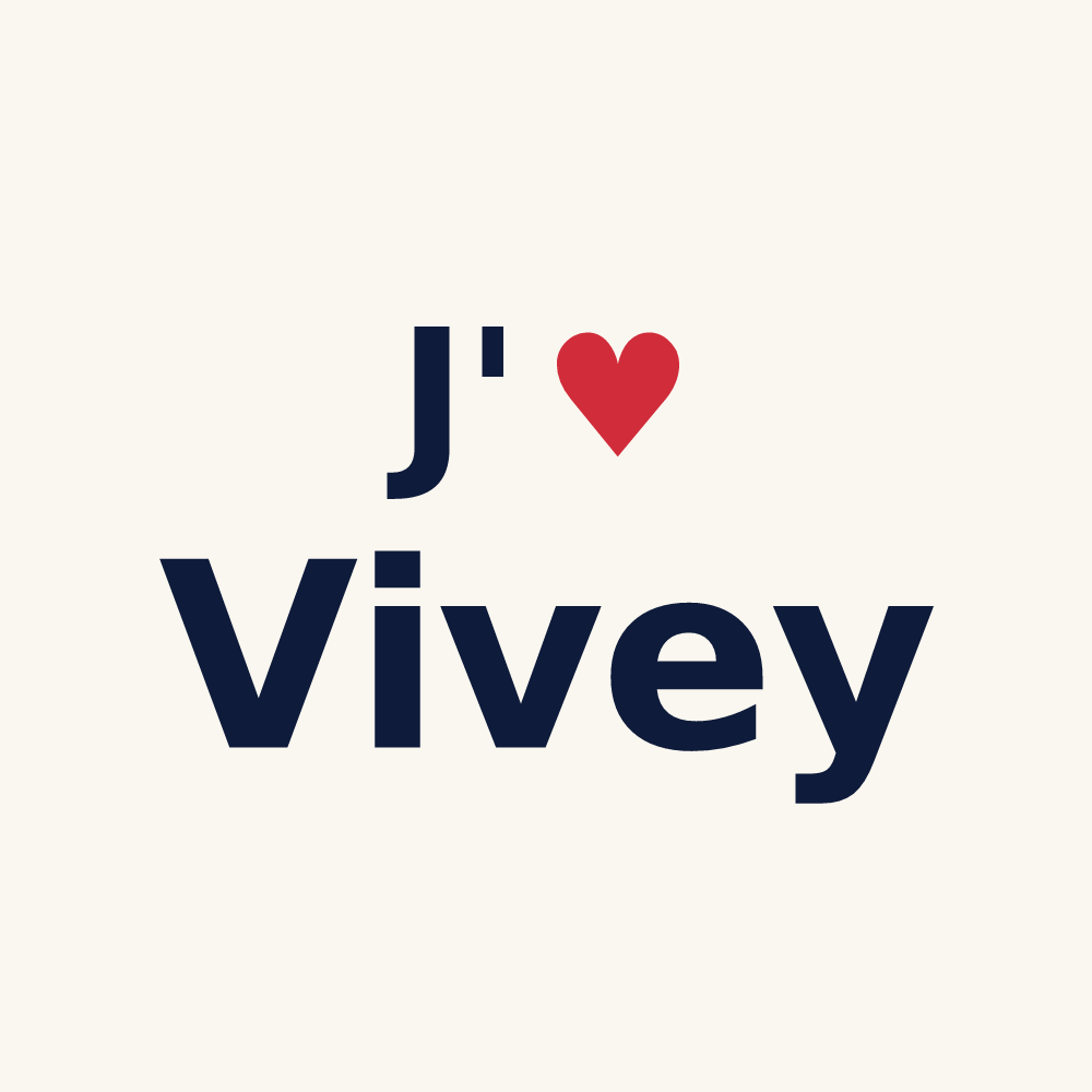 Tasse personnalisée Vivey — design J'aime Vivey