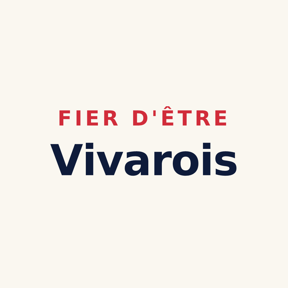 Tasse « Fier d'être Vivarois » — design pour Viviers