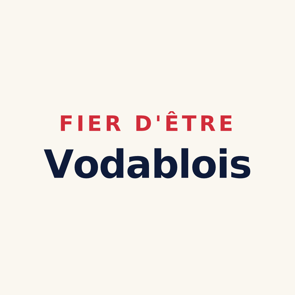 Tasse « Fier d'être Vodablois » — design pour Vodable