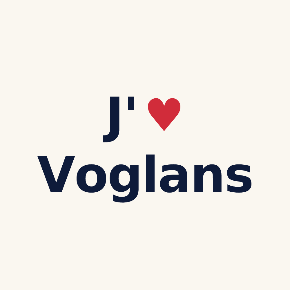 Tasse personnalisée Voglans — design J'aime Voglans