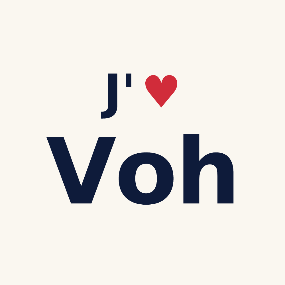 Tasse personnalisée Voh — design J'aime Voh