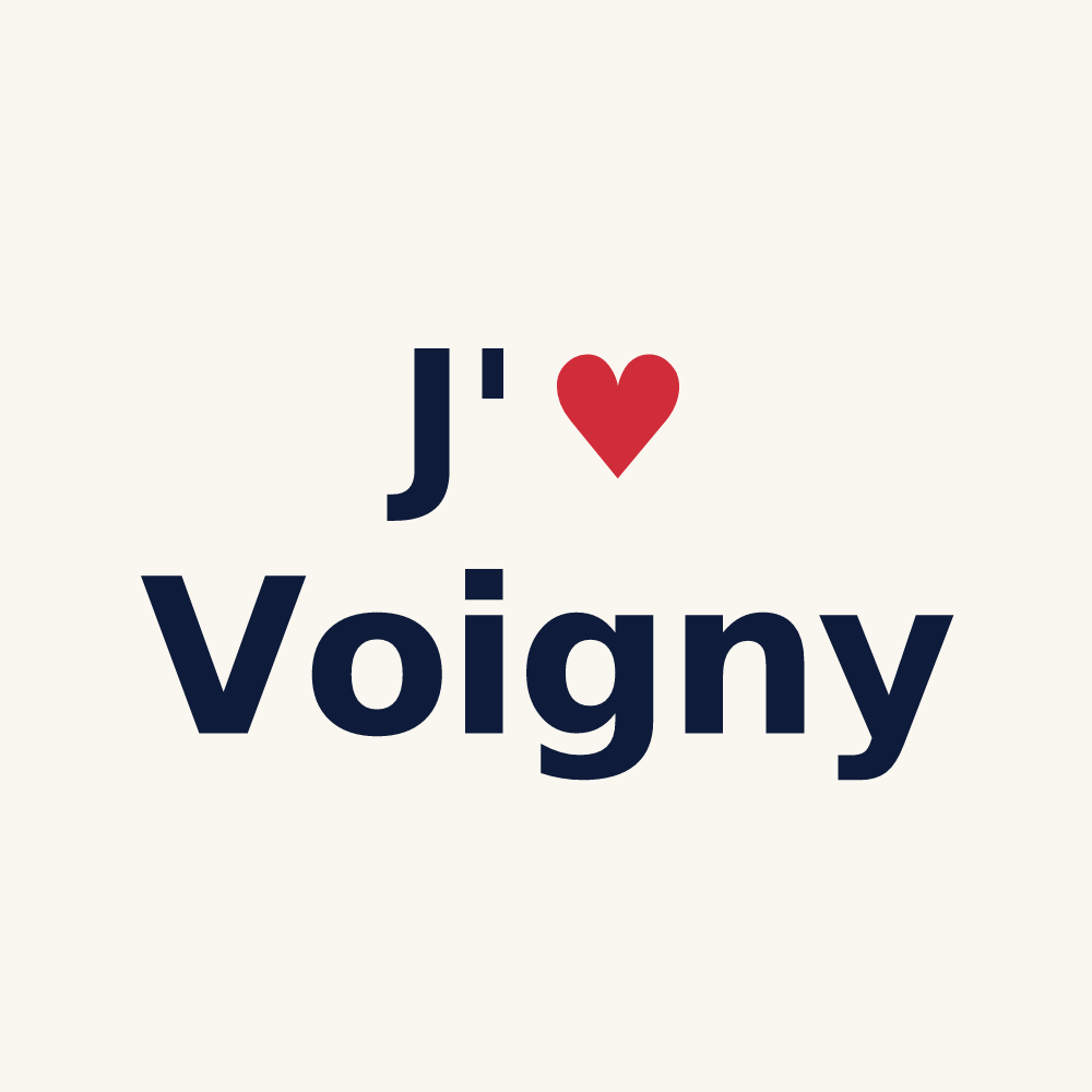 Tasse personnalisée Voigny — design J'aime Voigny