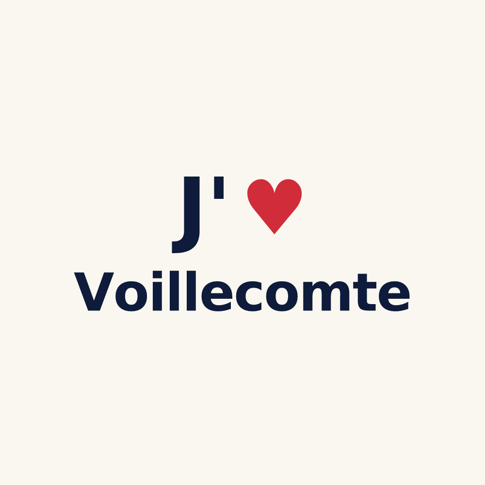 Tasse personnalisée Voillecomte — design J'aime Voillecomte